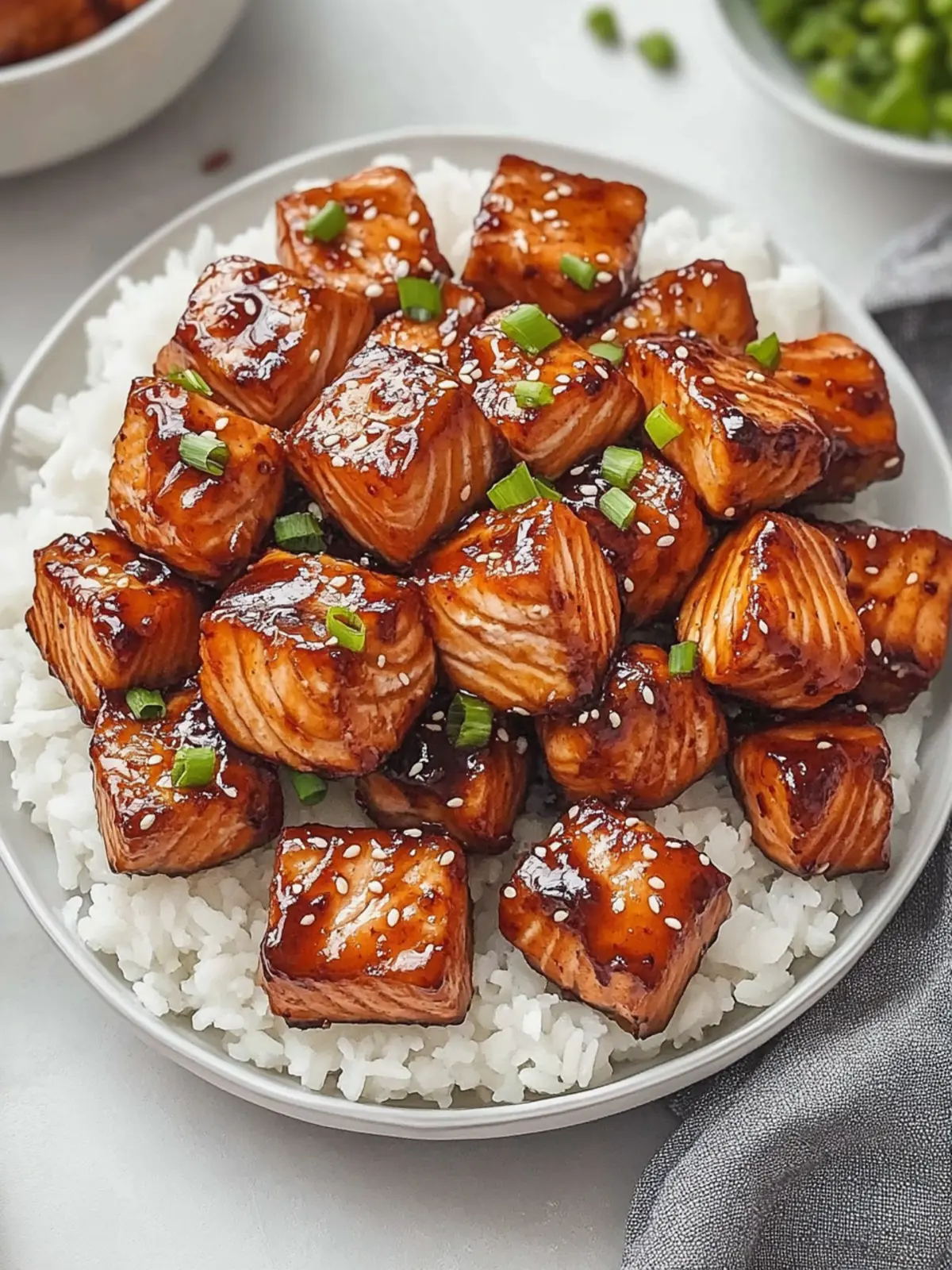 Delicious Honey Garlic Salmon Bites Ready in 20 Minutes 5 Honey Garlic Salmon Bites