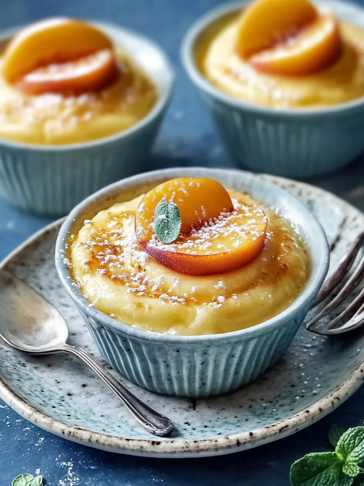 Delicious Peach Custard Cups for a Perfect Summer Treat 2 Peach Custard Cups