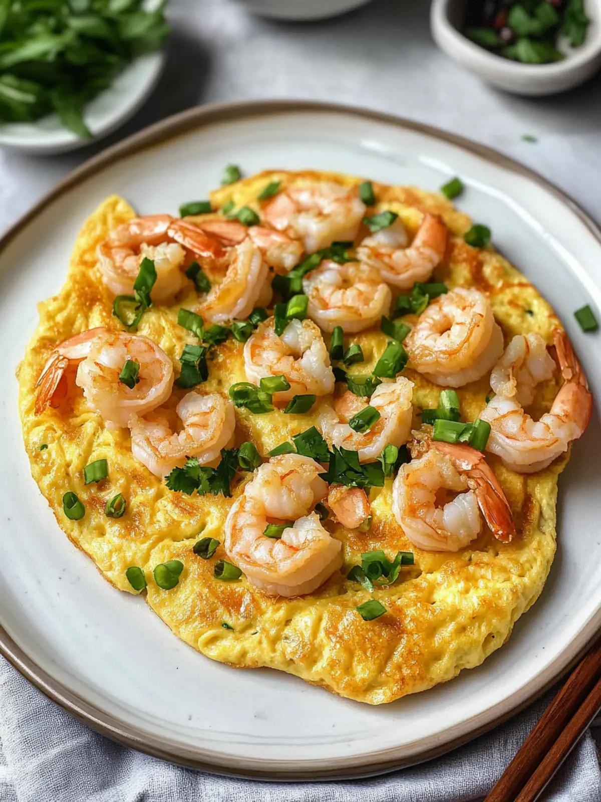 Delicious Chinese Shrimp Omelette Ready in Just 10 Minutes 4 Chinese Shrimp Omelette