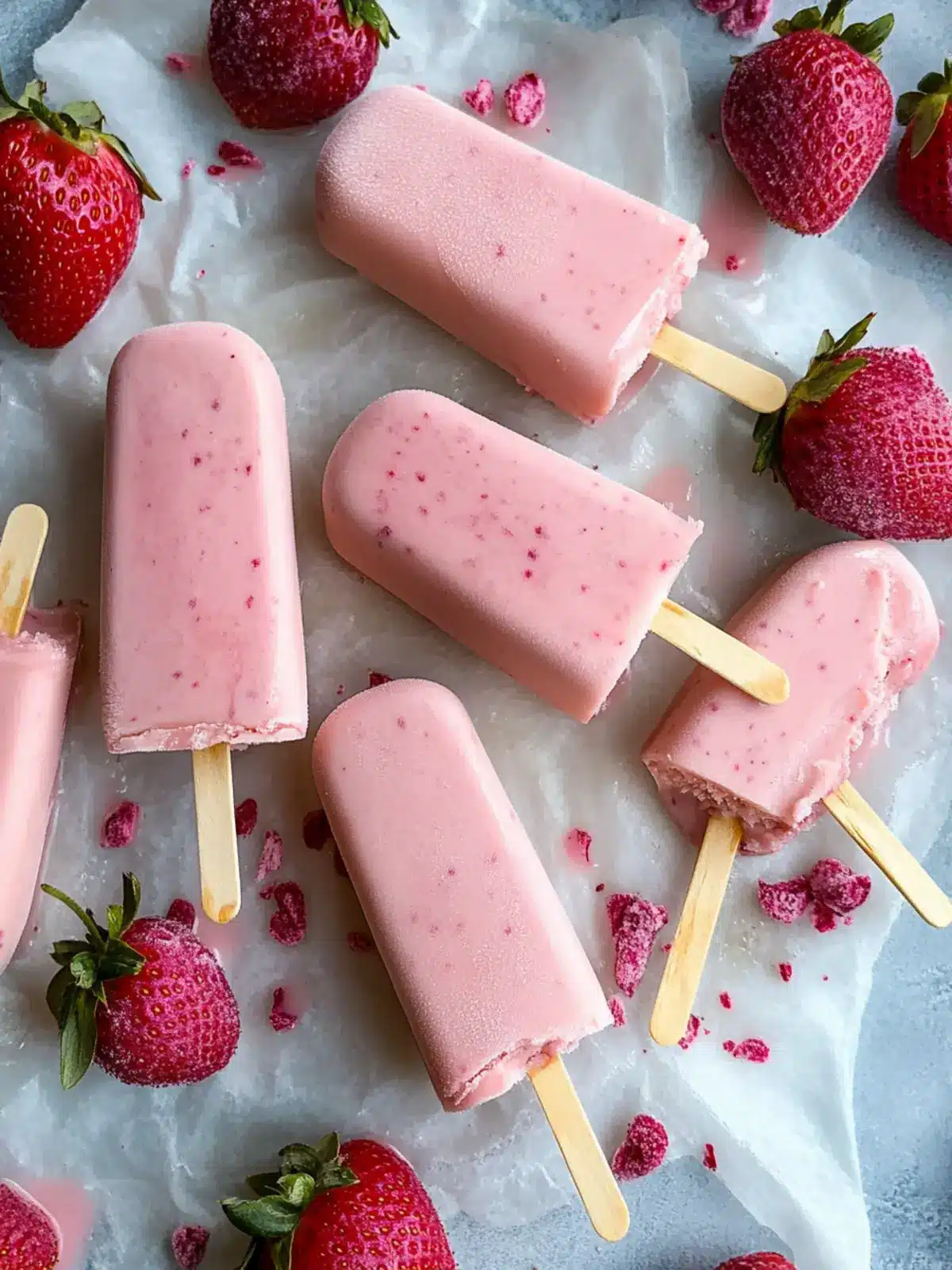 Delicious Strawberry Frozen Yogurt Bars for Guilt-Free Snacking 3 Strawberry Frozen Yogurt Bars