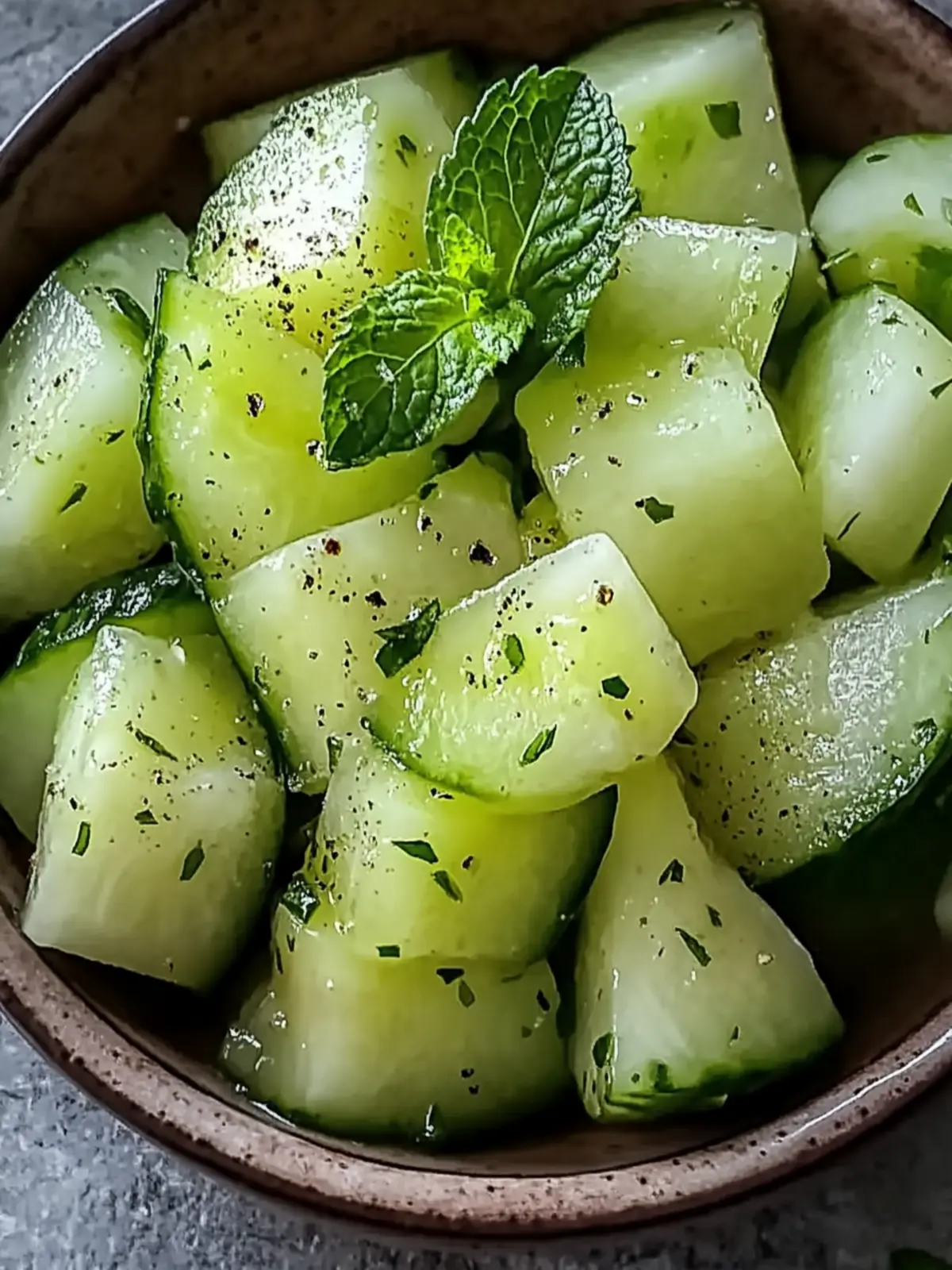 Refreshing Honeydew Cucumber Mint Salad for Summer Bliss 3 Honeydew Cucumber Mint Salad