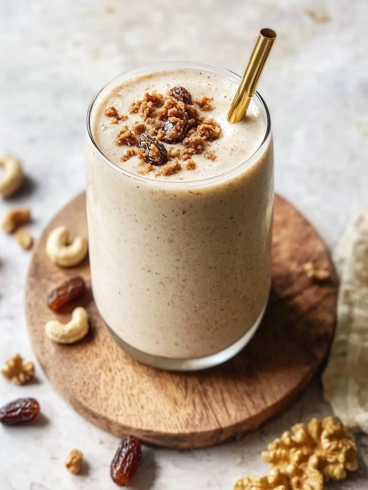 Delicious Cashew Date Shake for Gut Health Bliss 4 Cashew Date Shake