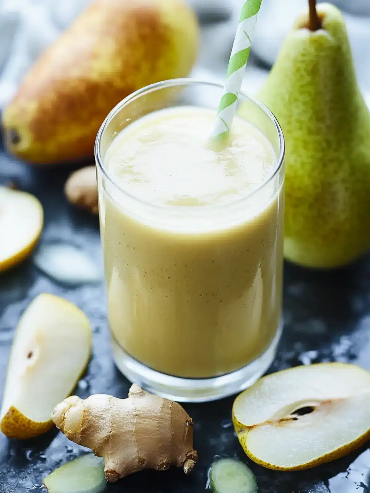 Energizing Pear Ginger Smoothie for a Fresh Start 2 Pear Ginger Smoothie