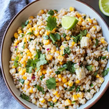 Delicious Mexican Street Corn Barley Salad You’ll Crave! 9 Mexican Street Corn Barley Salad