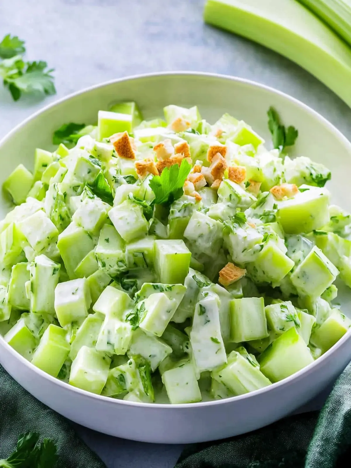 Celery Salad with Creamy Yogurt: A Fresh Twist You’ll Love 3 Celery Salad
