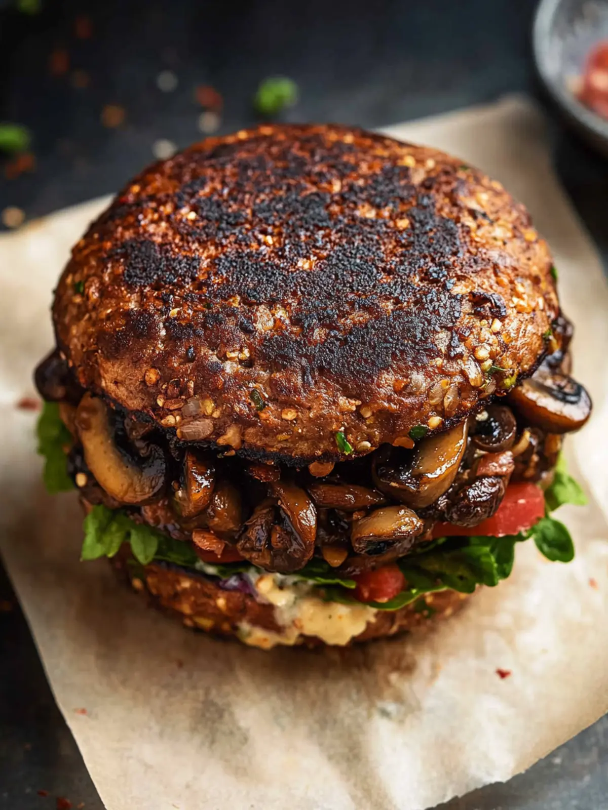 Mouthwatering Mushroom Veggie Burger You’ll Crave Daily 2 Mushroom Veggie Burger