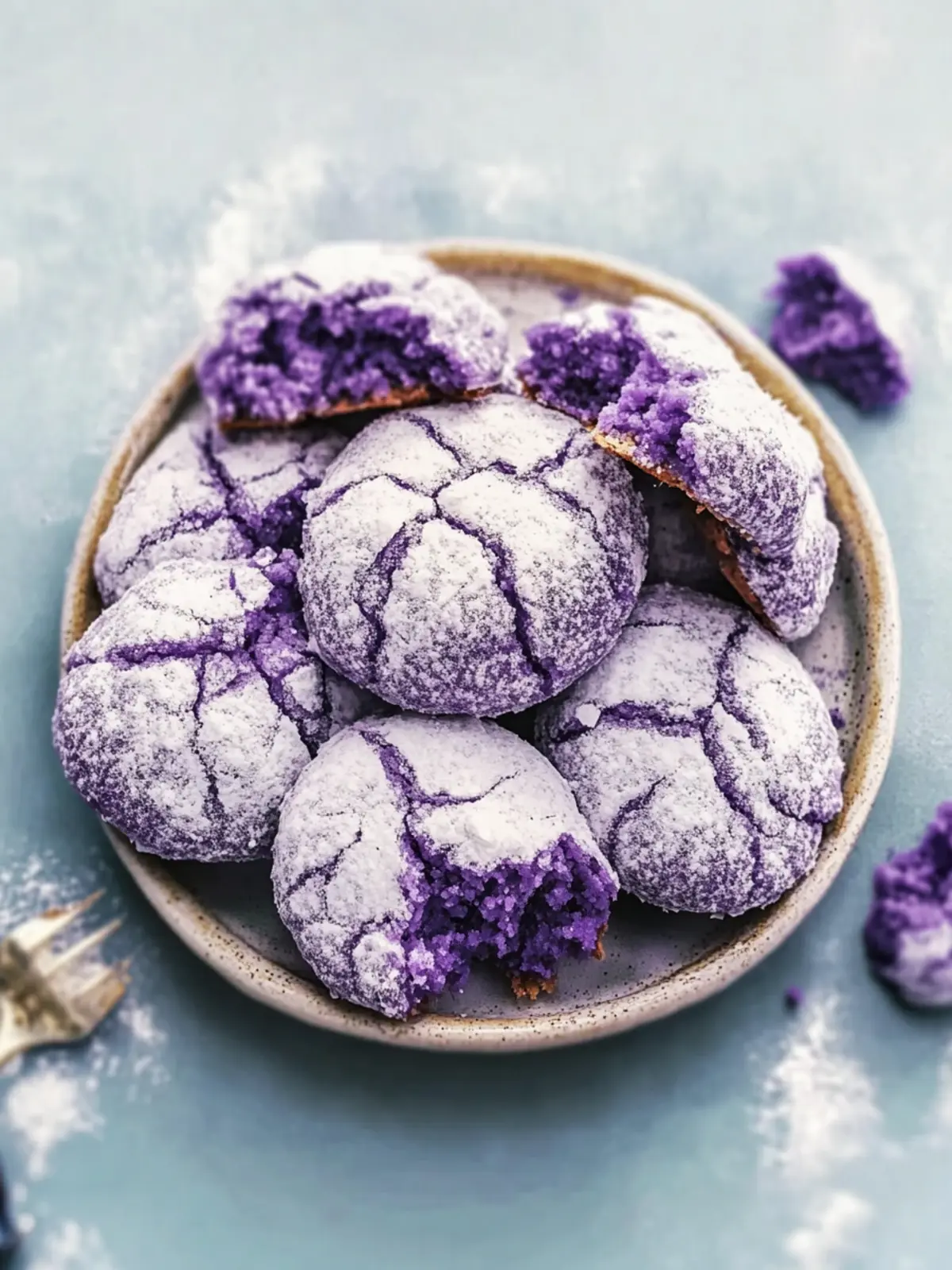Delicious Ube Crinkle Cookies: Soft, Chewy, Gluten-Free Joy 2 Ube Crinkle Cookies