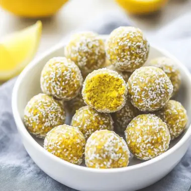 Energize Your Day with Delicious Lemon Turmeric Energy Balls 9 Lemon Turmeric Energy Balls