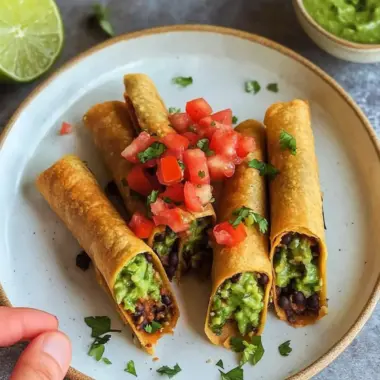 Crispy Black Bean Flautas: A Flavorful Fiesta at Home 10 Black Bean Flautas
