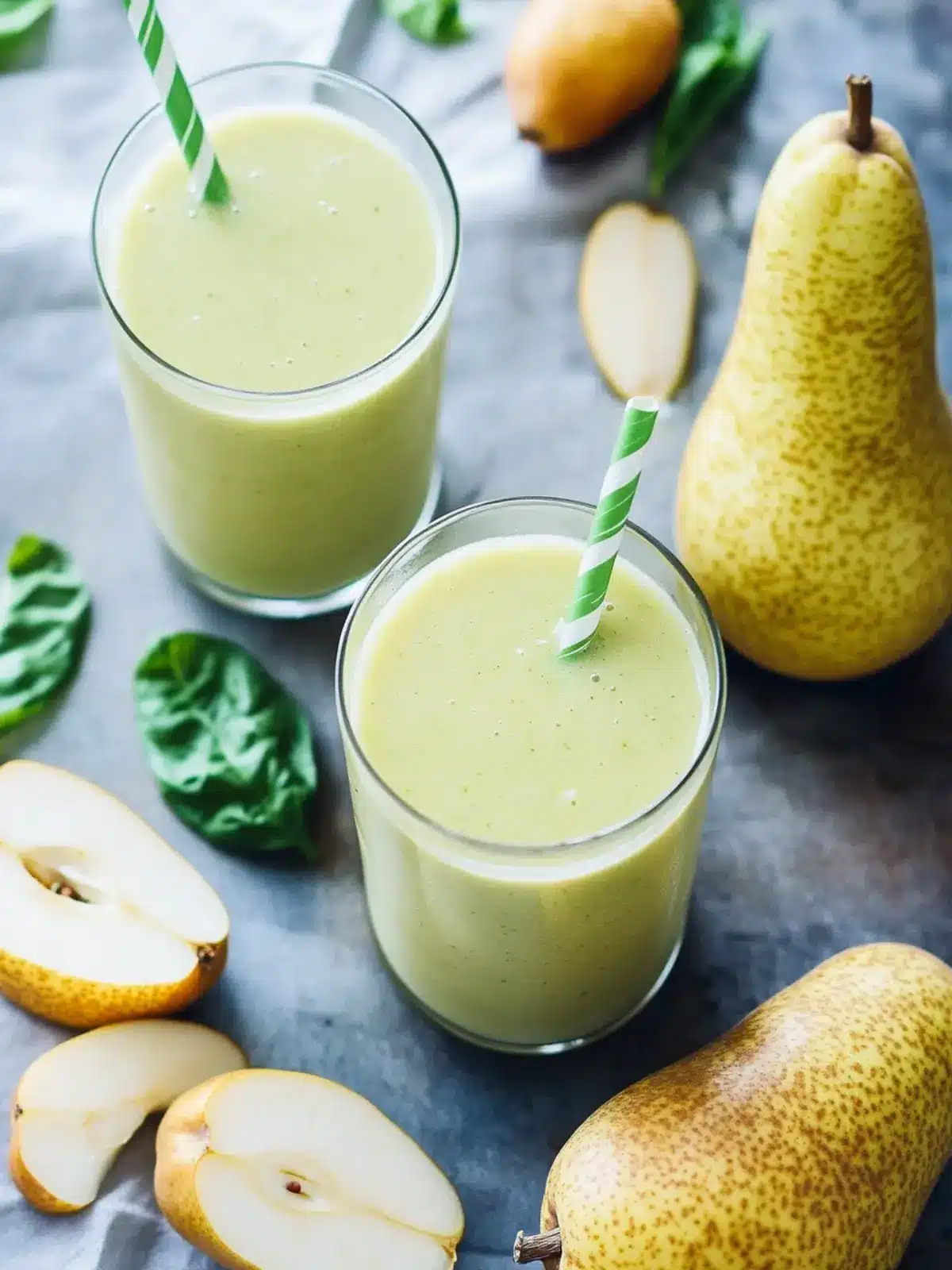 Energizing Pear Ginger Smoothie for a Fresh Start 5 Pear Ginger Smoothie
