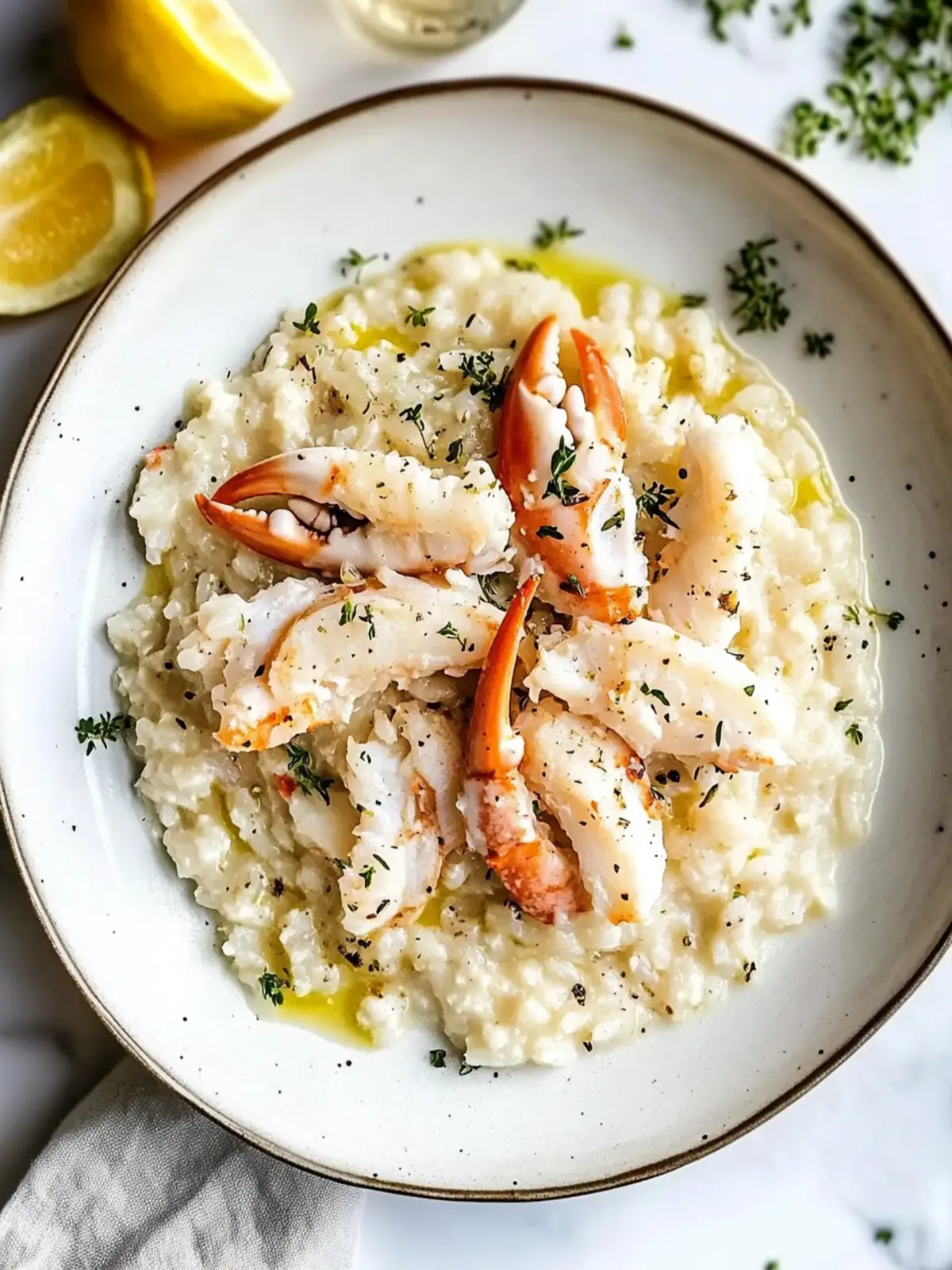 Creamy Crab Risotto with Garlic Wine Sauce Delight 3 Crab Risotto
