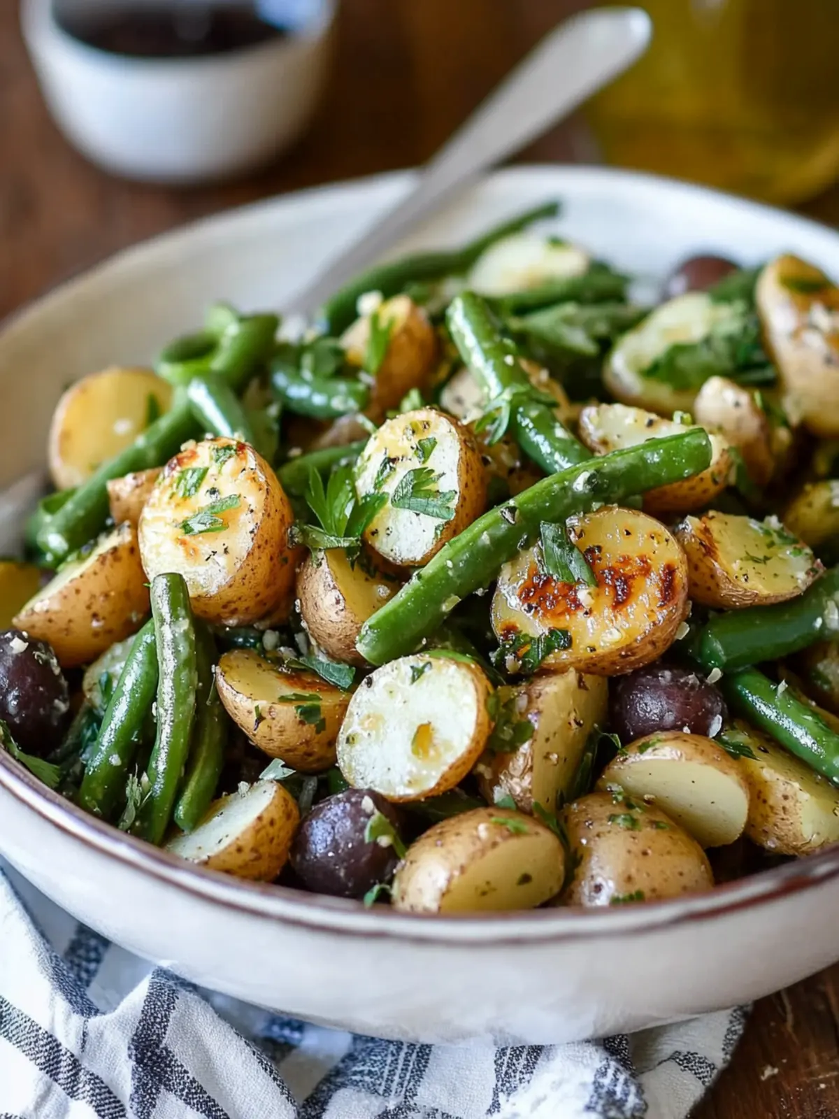 Delicious French-Style Potato and Green Bean Salad Recipe 3 French-Style Potato and Green Bean Salad