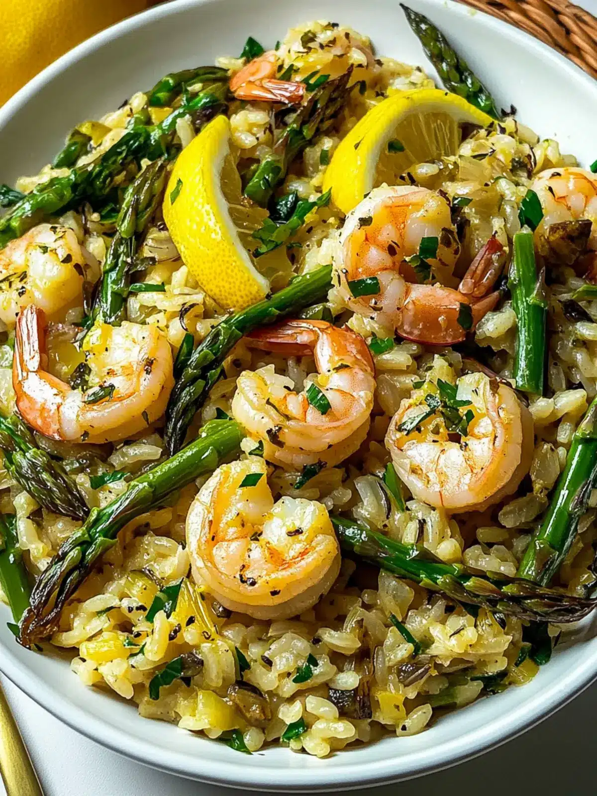 Lemon Butter Shrimp and Asparagus Risotto for Cozy Nights 2 Lemon Butter Shrimp and Asparagus Risotto