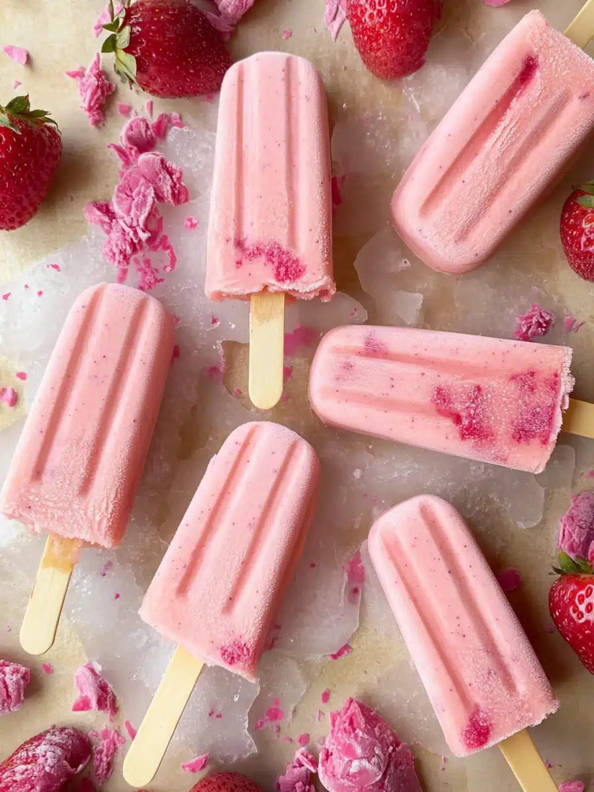 Delicious Strawberry Frozen Yogurt Bars for Guilt-Free Snacking 4 Strawberry Frozen Yogurt Bars