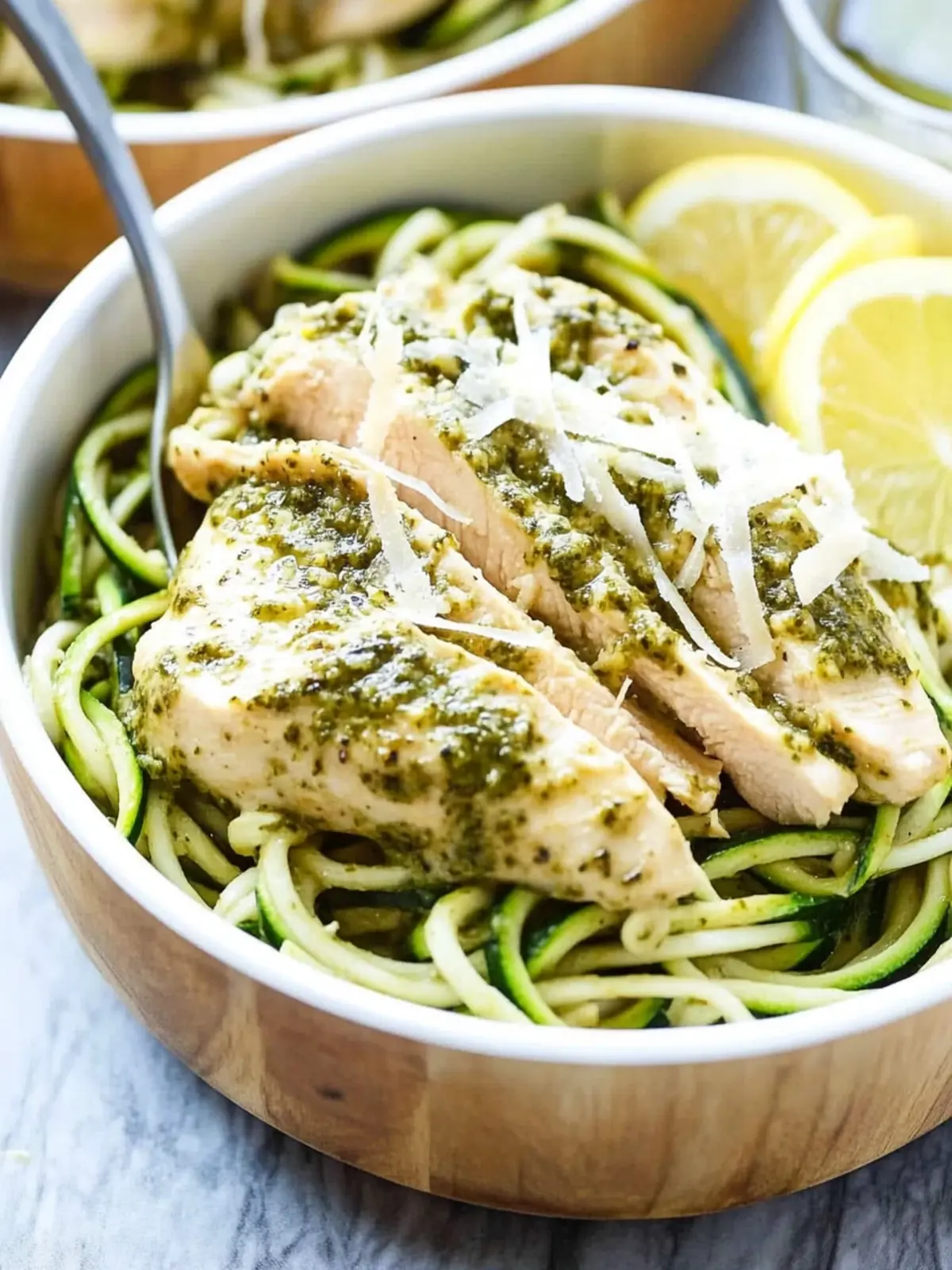 Delicious Pesto Chicken with Zucchini Noodles Made Easy 5 Pesto Chicken with Zucchini Noodles