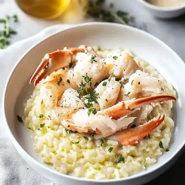 Creamy Crab Risotto with Garlic Wine Sauce Delight 9 Crab Risotto