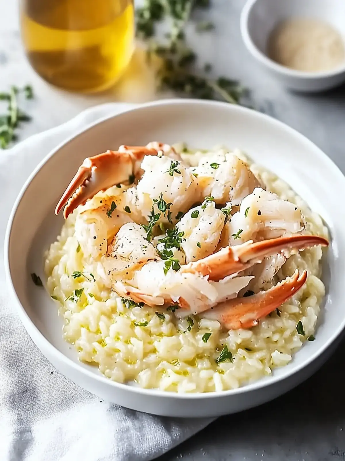 Creamy Crab Risotto with Garlic Wine Sauce Delight 5 Crab Risotto