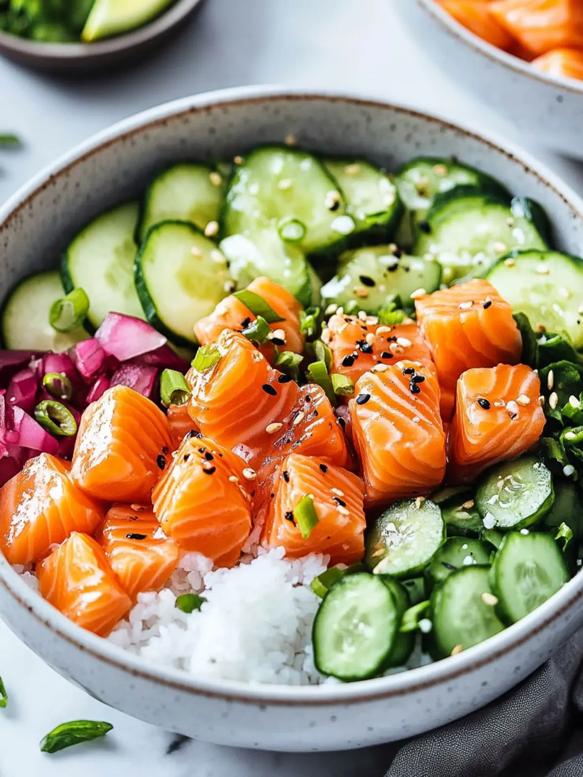 Delicious Salmon Poke Bowls for a Fresh Dinner Delight 4 Salmon Poke Bowls