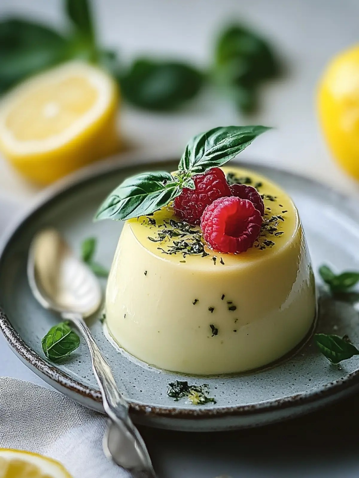 Lemon Basil Panna Cotta: A Refreshing Summer Delight 4 Lemon Basil Panna Cotta