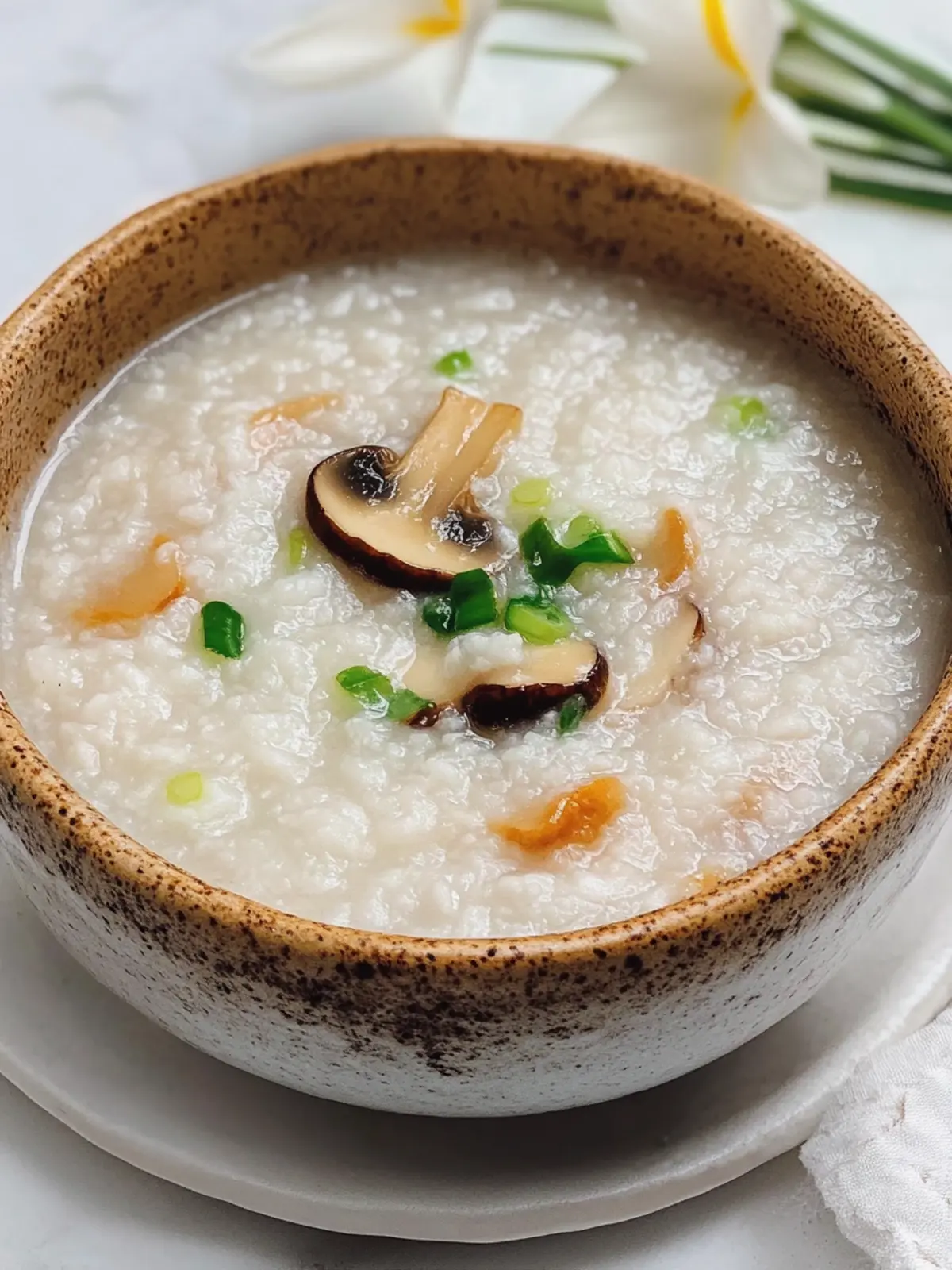 Mushroom Congee: 3 Delicious Twists for Cozy Comfort Meals 2 Mushroom Congee