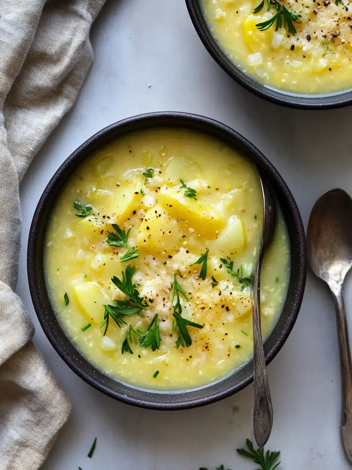 Saffron Potato Leek Soup: Cozy Vegan Comfort in a Bowl 2 Saffron Potato Leek Soup