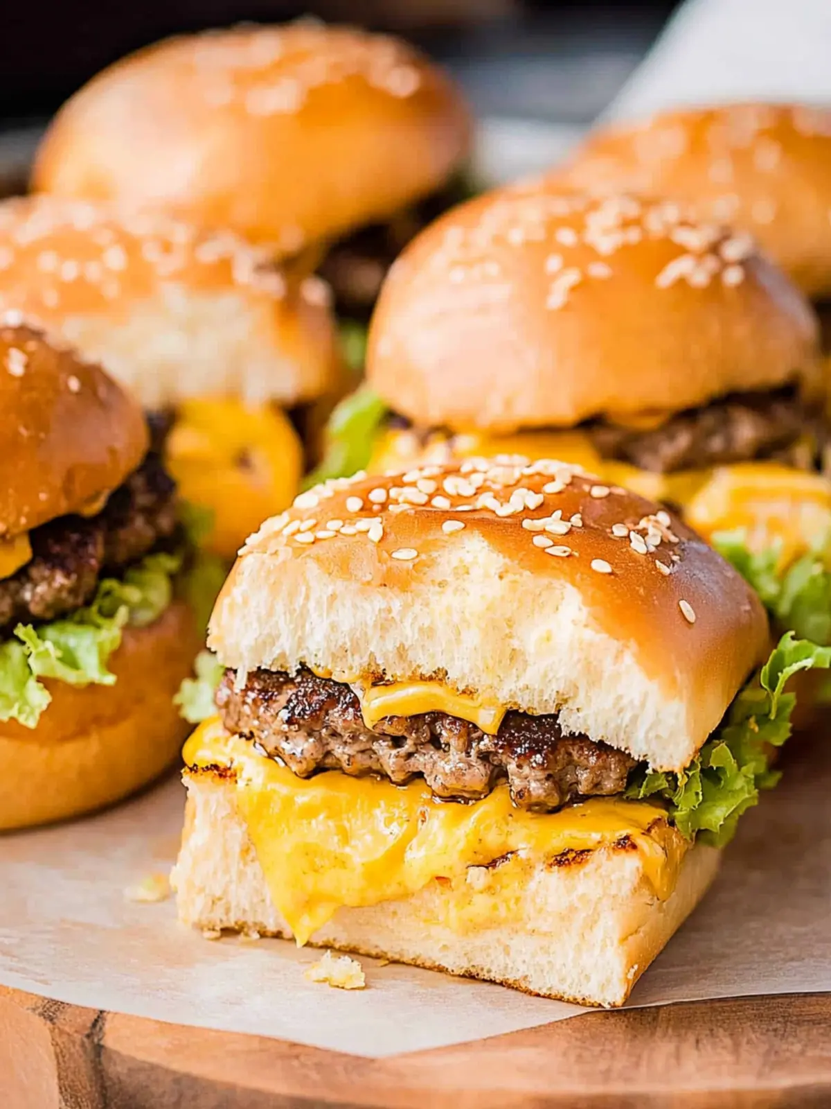 Irresistible Mini Big Mac Cheeseburgers for Home Chefs 6 Mini Big Mac Cheeseburgers
