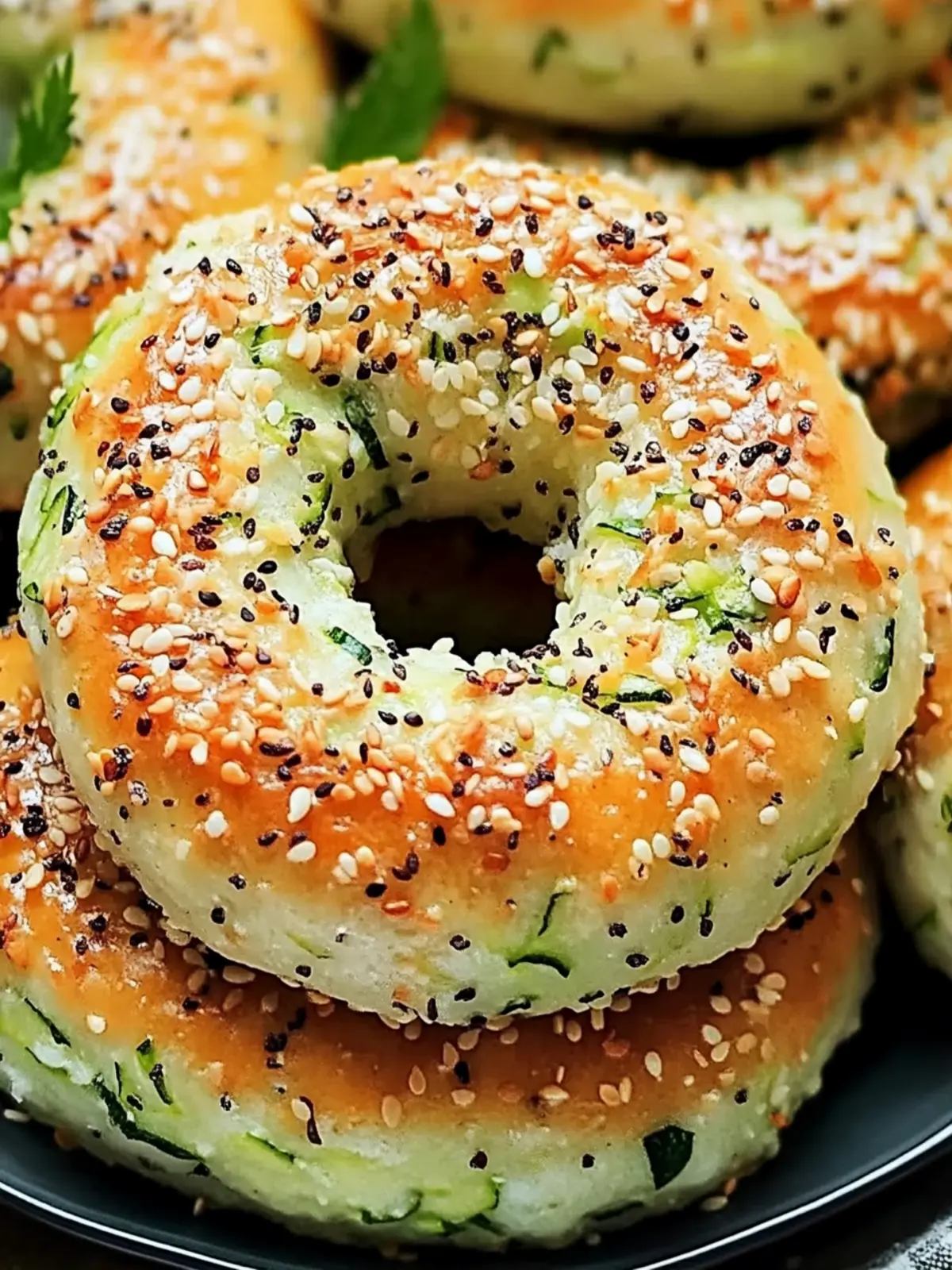 Delicious Zucchini Bagels for Guilt-Free Snacking 2 Zucchini Bagels