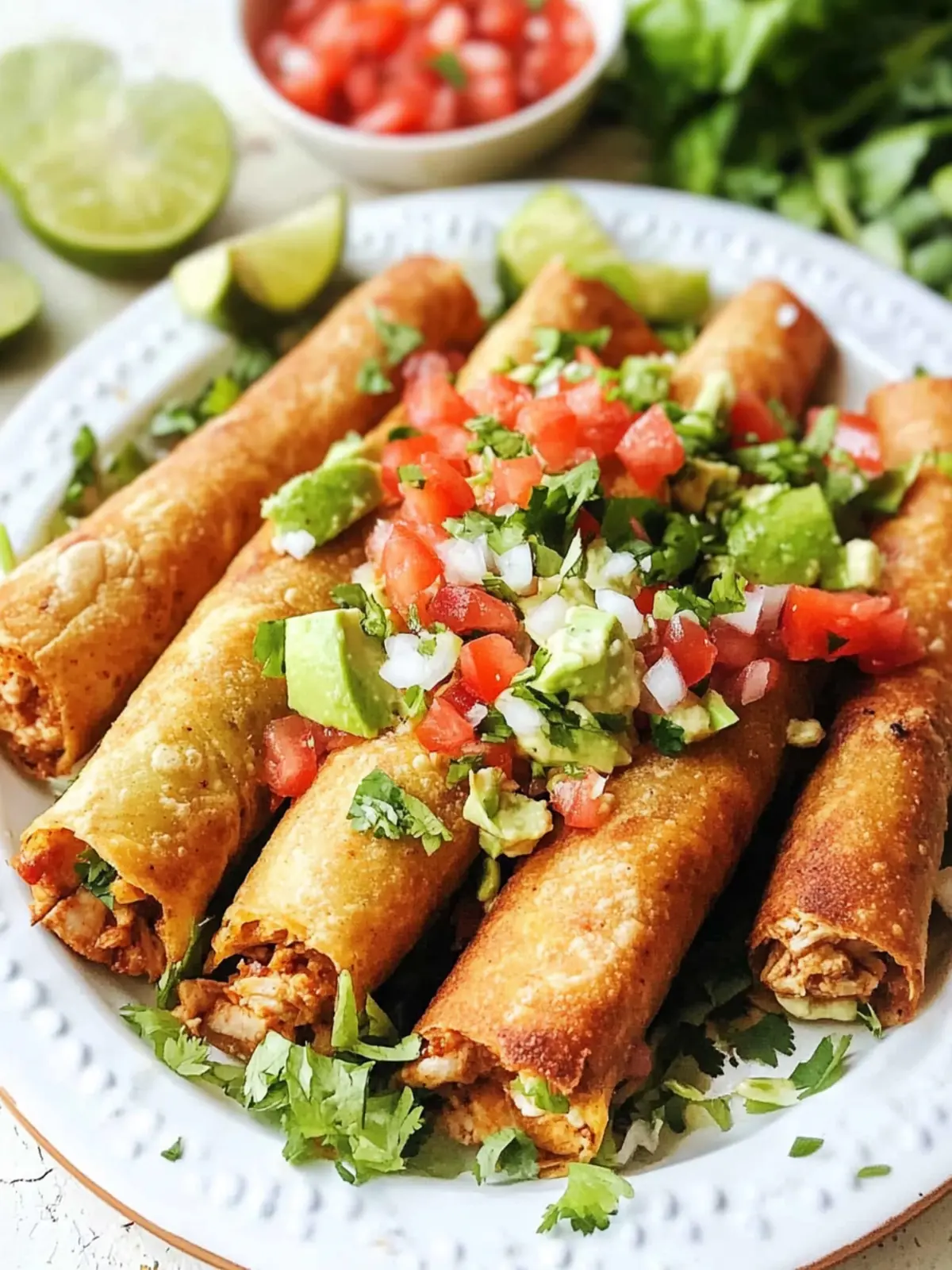 Delicious Chicken Flautas: Crispy Bliss from Your Kitchen 2 Chicken Flautas