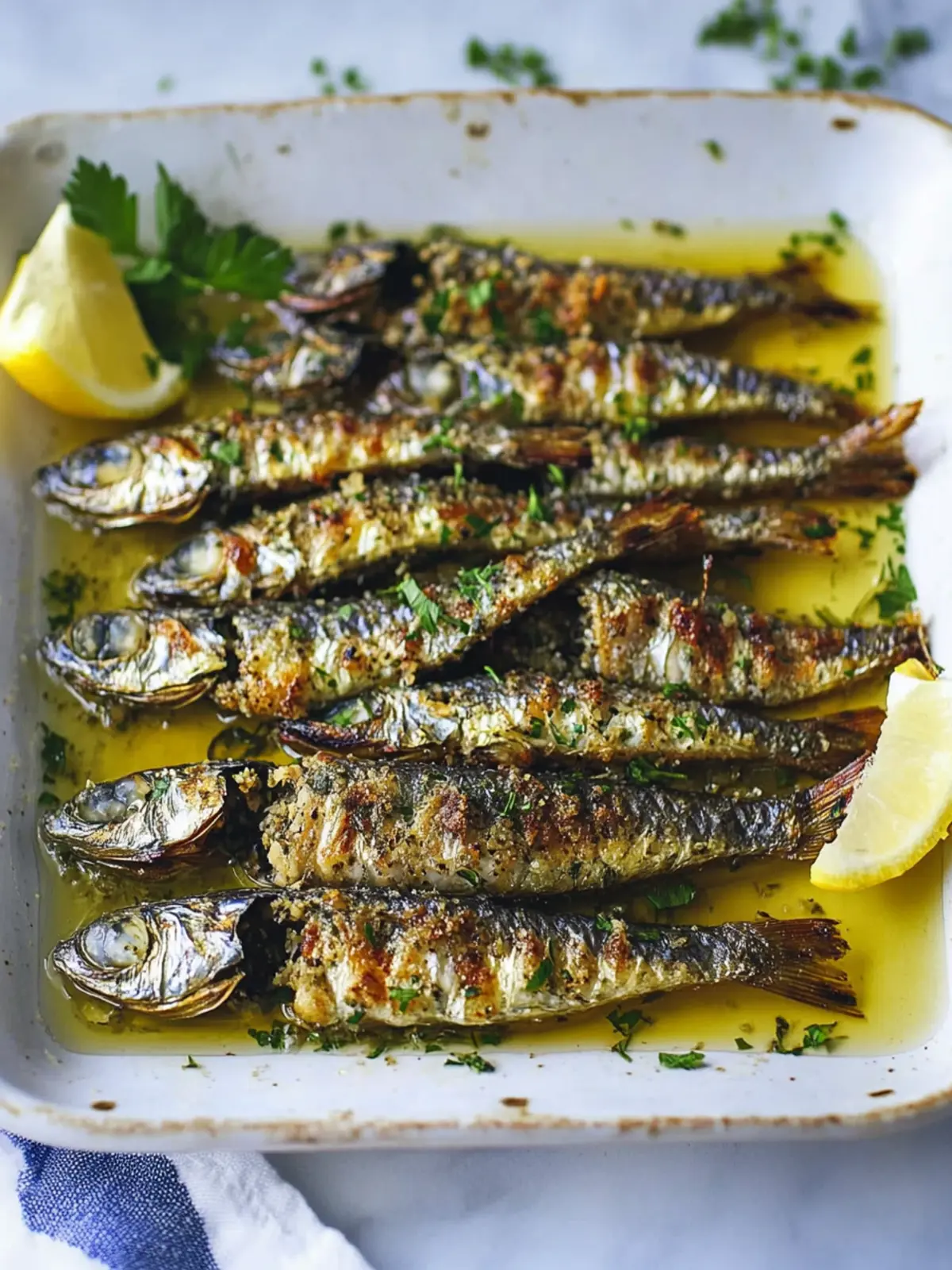 Herb Crusted Roasted Sardines: A Flavorful Seafood Delight 4 Herb Crusted Roasted Sardines