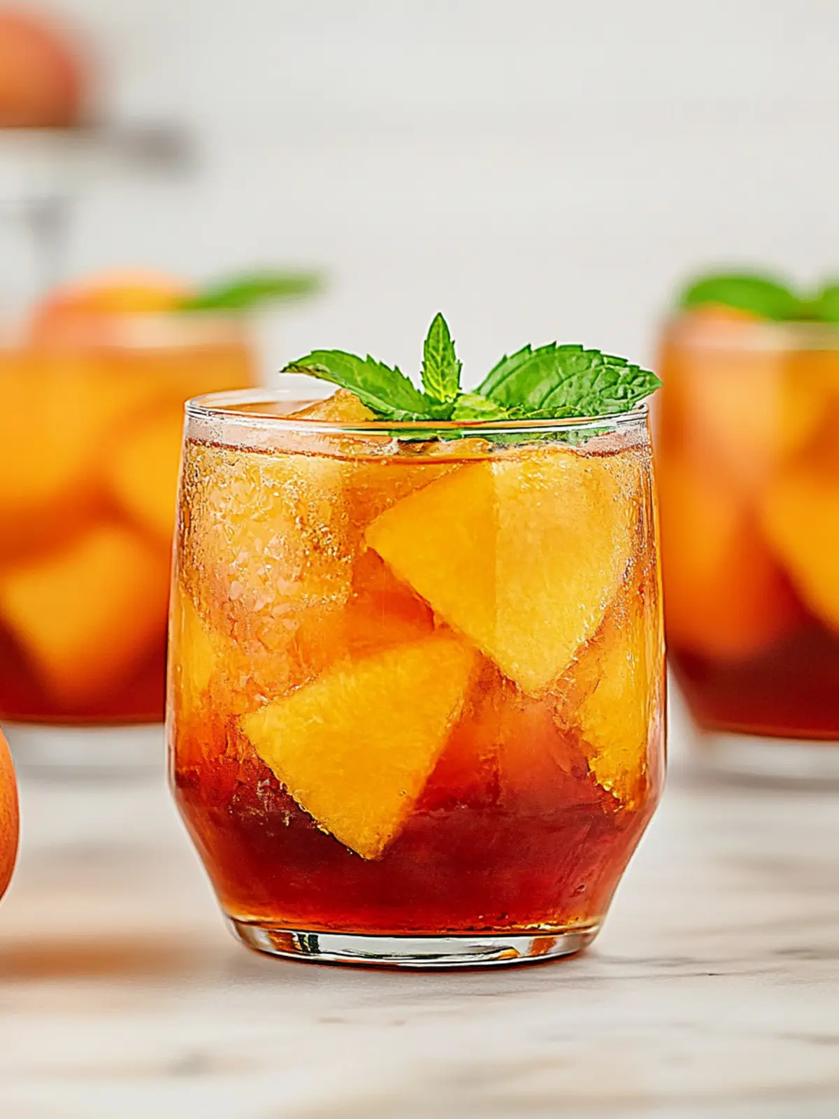 Refreshing Ginger Peach Iced Tea to Beat the Heat 4 Ginger Peach Iced Tea