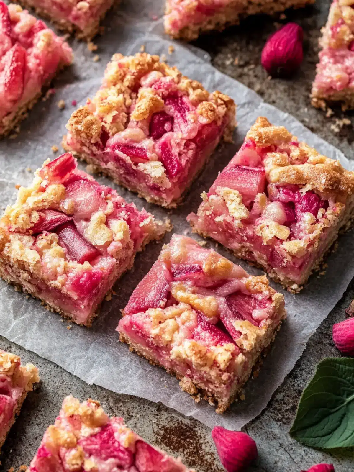 Rhubarb Dream Bars: Sweet Treat for Home Cooks Everywhere 2 Rhubarb Dream Bars