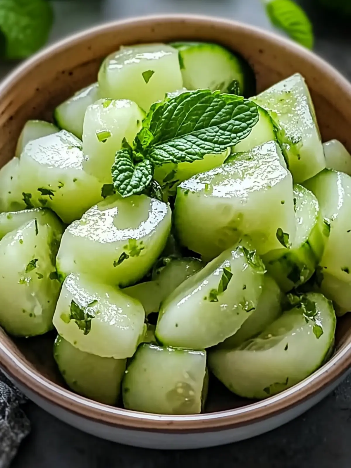Refreshing Honeydew Cucumber Mint Salad for Summer Bliss 2 Honeydew Cucumber Mint Salad