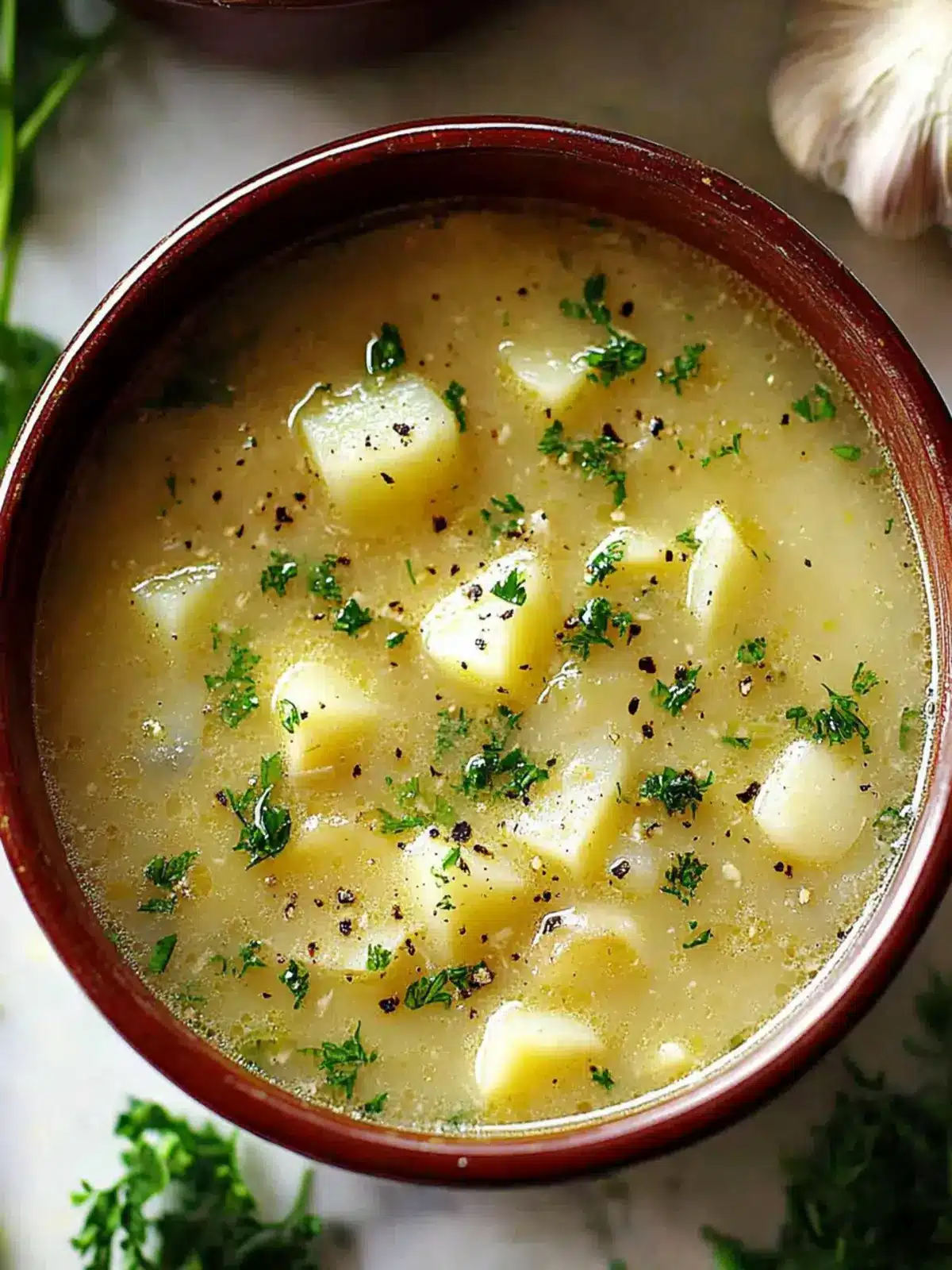 Hangover Cure Garlic Potato Soup for Ultimate Comfort 2 Hangover Cure Garlic Potato Soup