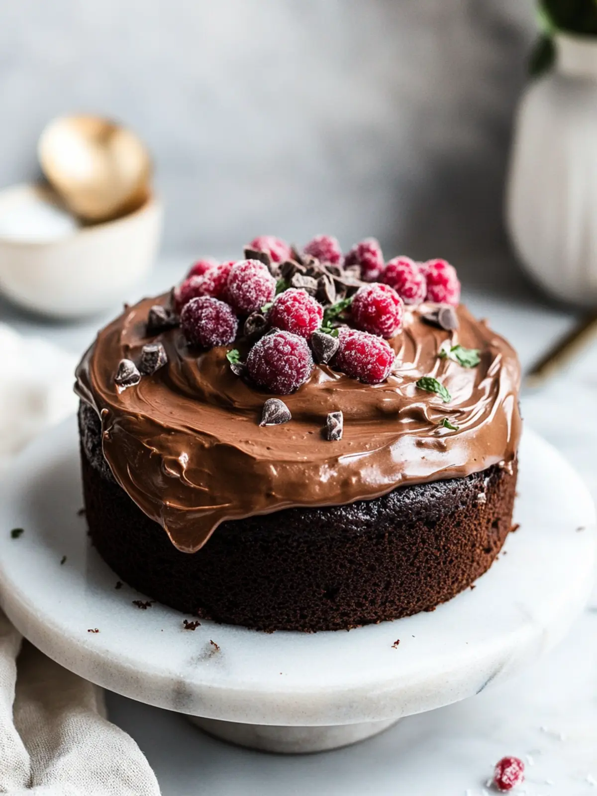 Decadent Small Vegan Chocolate Cake That's Super Easy to Make 4 Small Vegan Chocolate Cake