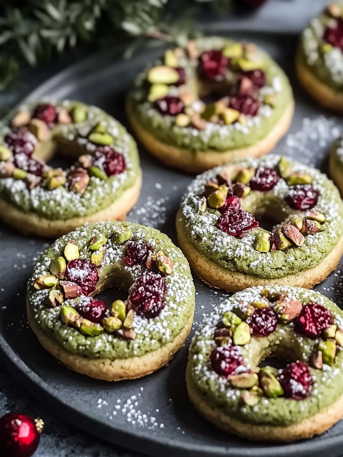 Pistachio Cranberry Wreath Cookies for Festive Cheer 3 Pistachio Cranberry Wreath Cookies