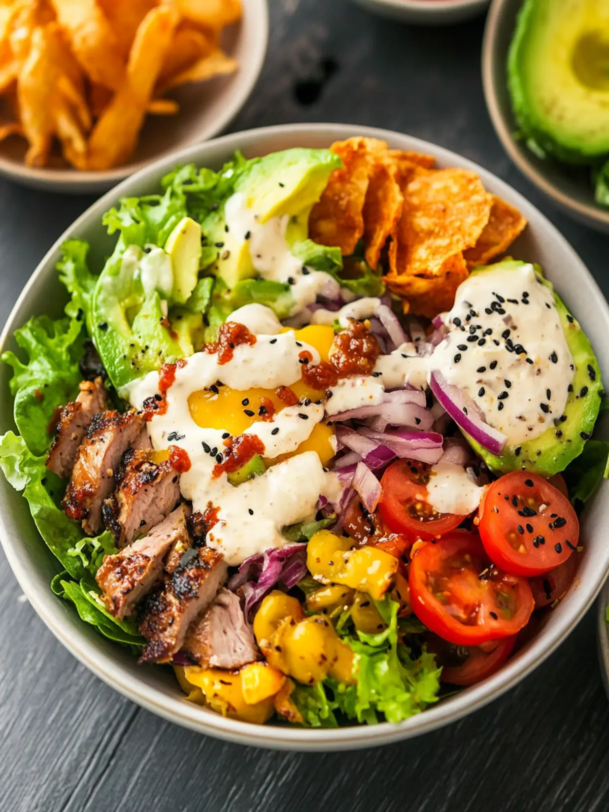 Ultimate Fully Loaded Burger Bowl with Creamy Special Sauce 2 Fully Loaded Burger Bowl