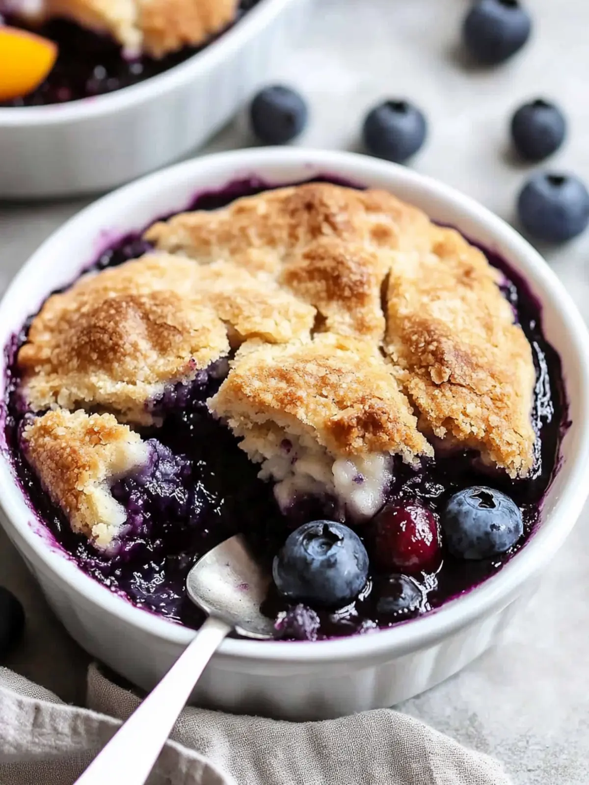 Delicious Paleo Blueberry Peach Cobbler for Guilt-Free Indulgence 3 Paleo Blueberry Peach Cobbler