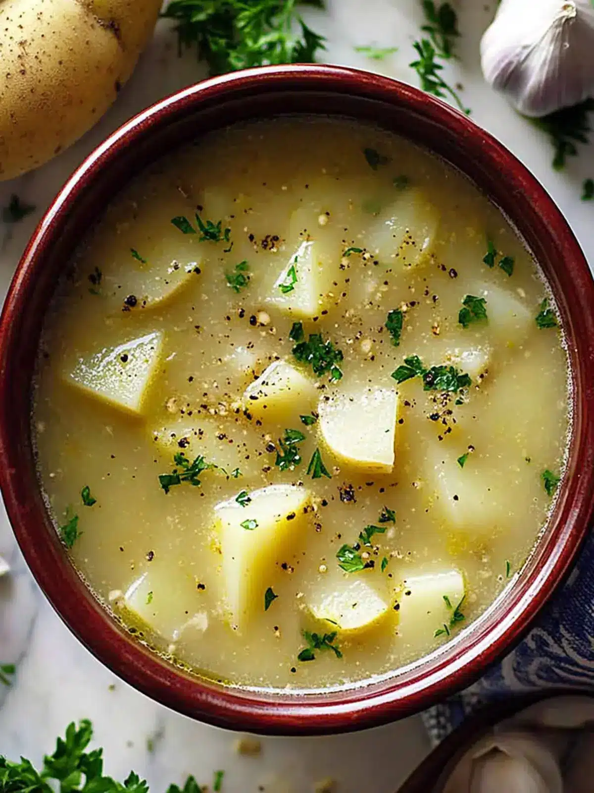 Hangover Cure Garlic Potato Soup for Ultimate Comfort 5 Hangover Cure Garlic Potato Soup