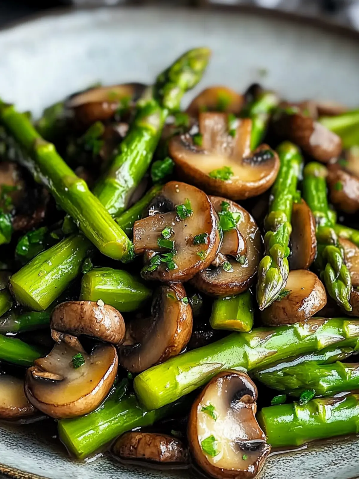 Sautéed Asparagus, Mushrooms, and Garlic in 20 Minutes Flat 5 Sautéed Asparagus, Mushrooms, and Garlic