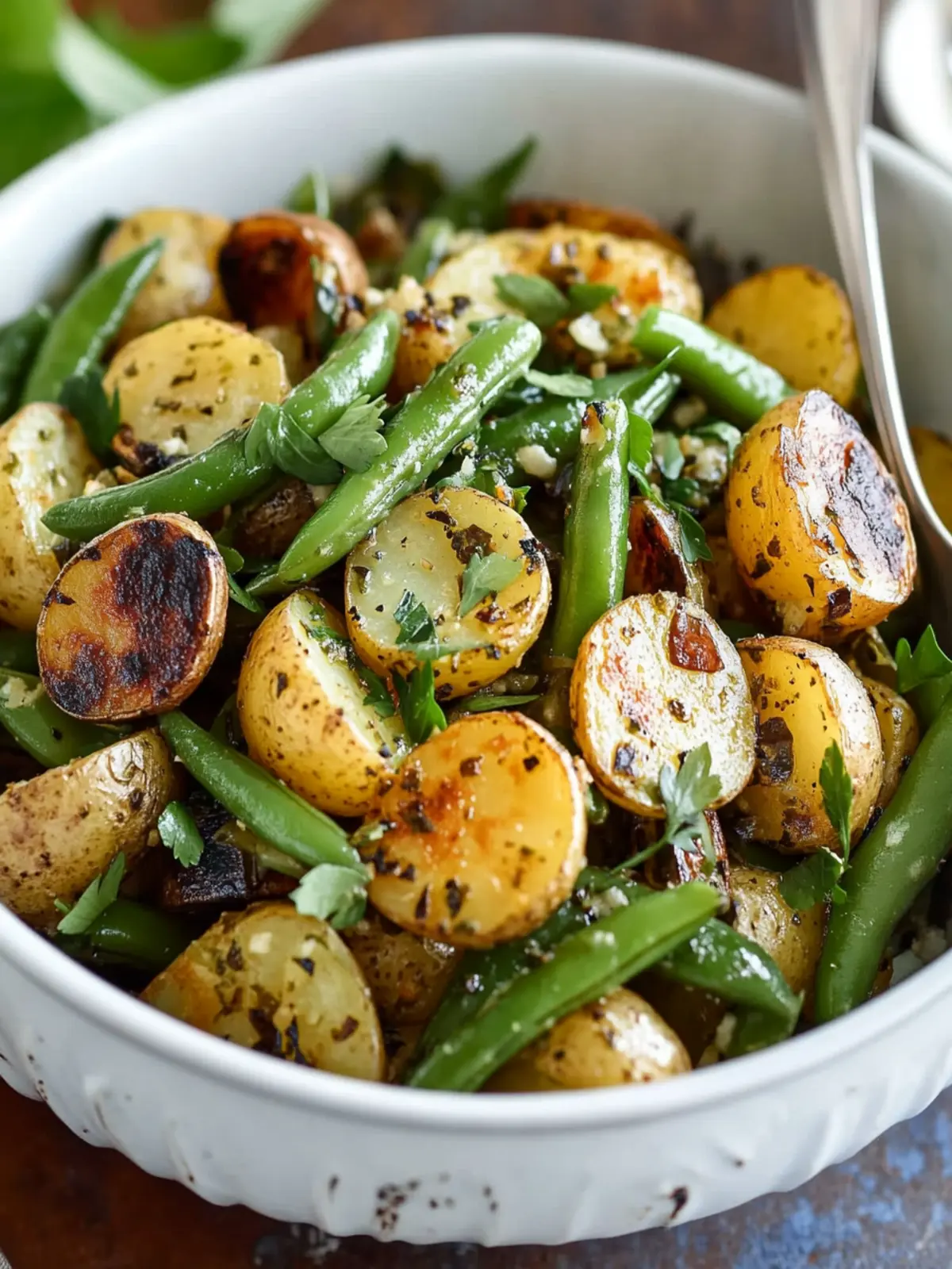 Delicious French-Style Potato and Green Bean Salad Recipe 4 French-Style Potato and Green Bean Salad