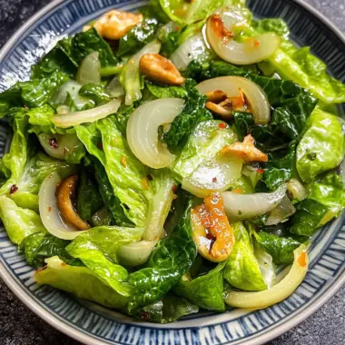Quick Lettuce Stir Fry with Onions: Fresh, Flavorful & Easy! 9 Lettuce Stir Fry with Onions