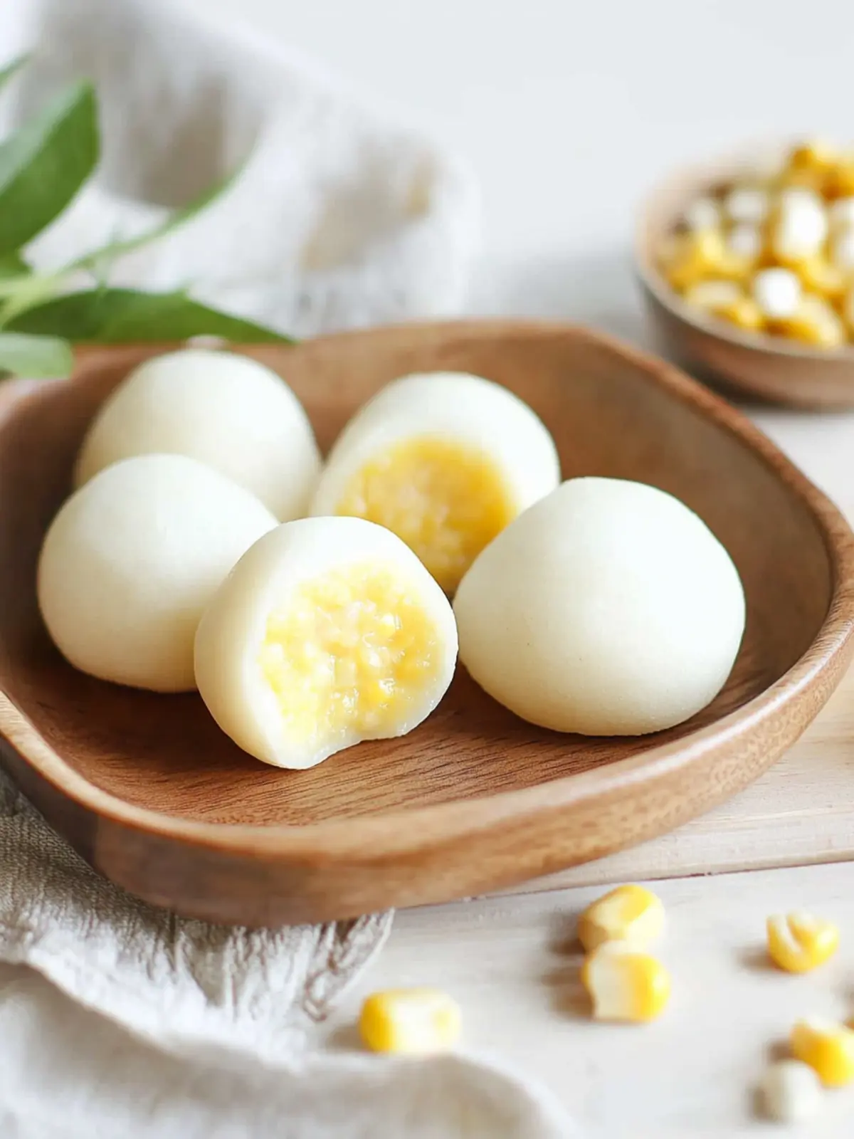 Delicious Sweet Corn Mochi: Quick 5-Minute Treat! 3 Sweet Corn Mochi