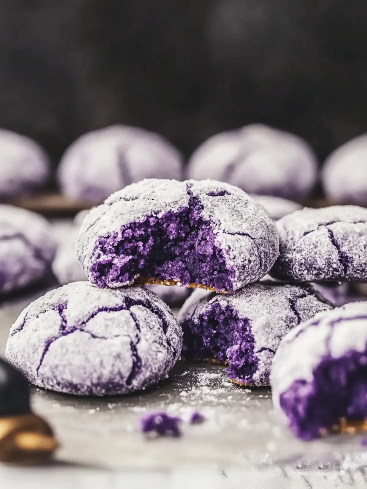 Delicious Ube Crinkle Cookies: Soft, Chewy, Gluten-Free Joy 4 Ube Crinkle Cookies