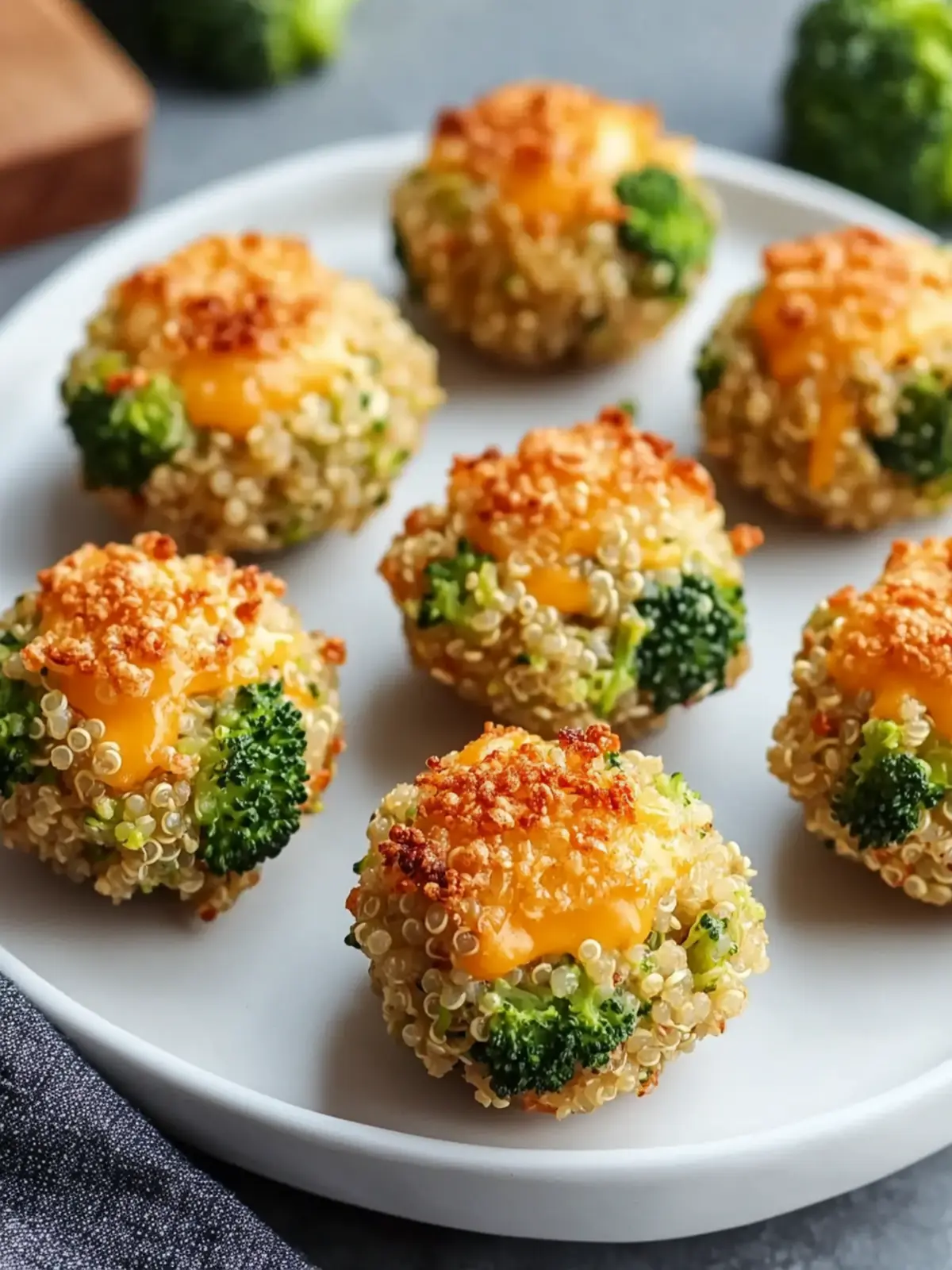 Delicious Broccoli Cheddar Quinoa Bites for Easy Snacking 4 Broccoli Cheddar Quinoa Bites