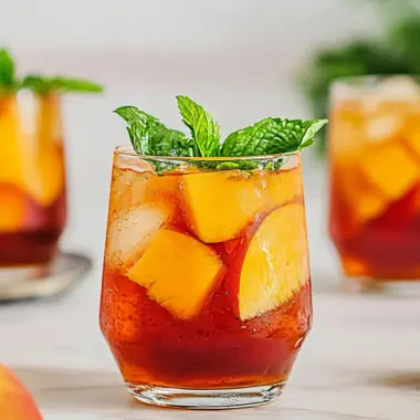 Refreshing Ginger Peach Iced Tea to Beat the Heat 9 Ginger Peach Iced Tea