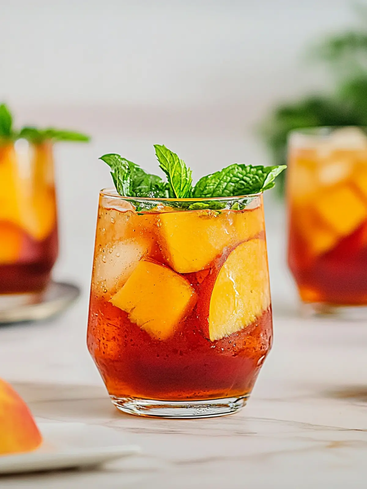 Refreshing Ginger Peach Iced Tea to Beat the Heat 5 Ginger Peach Iced Tea