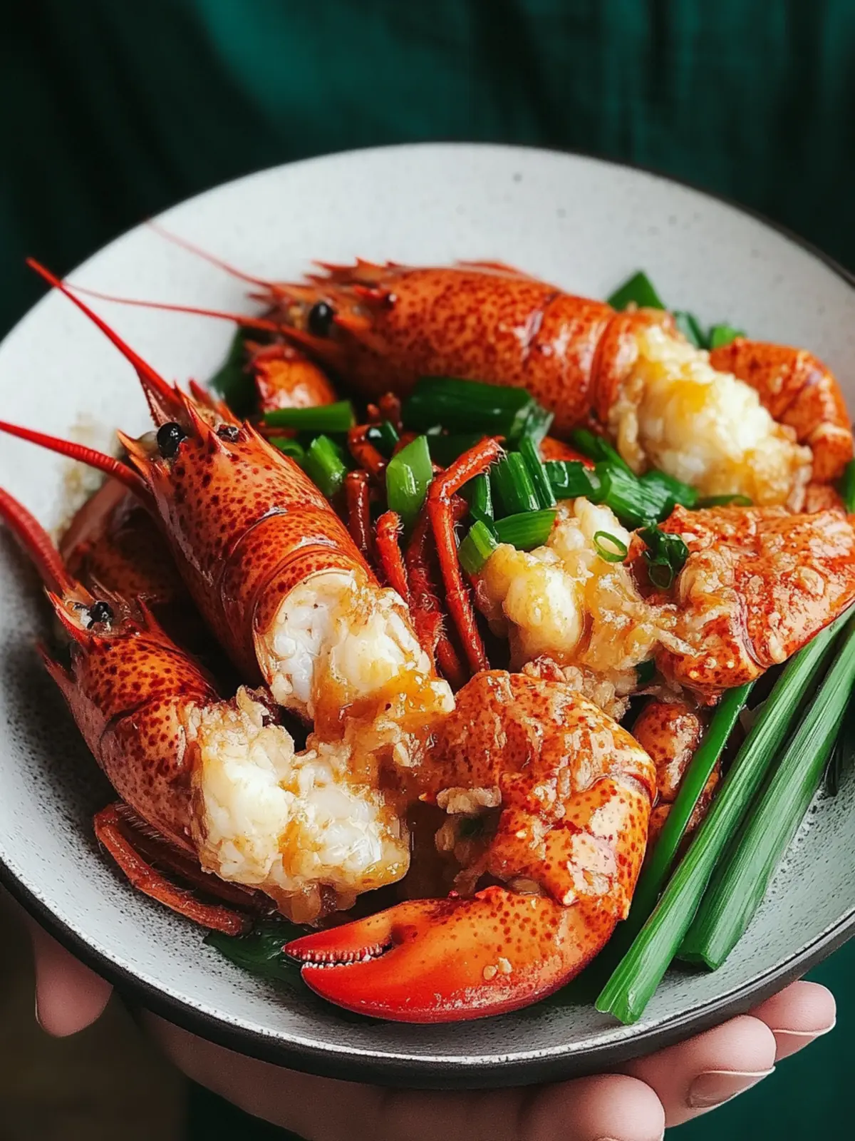 Mouthwatering Cantonese Style Ginger Scallion Lobster Recipe 3 Cantonese Style Ginger Scallion Lobster