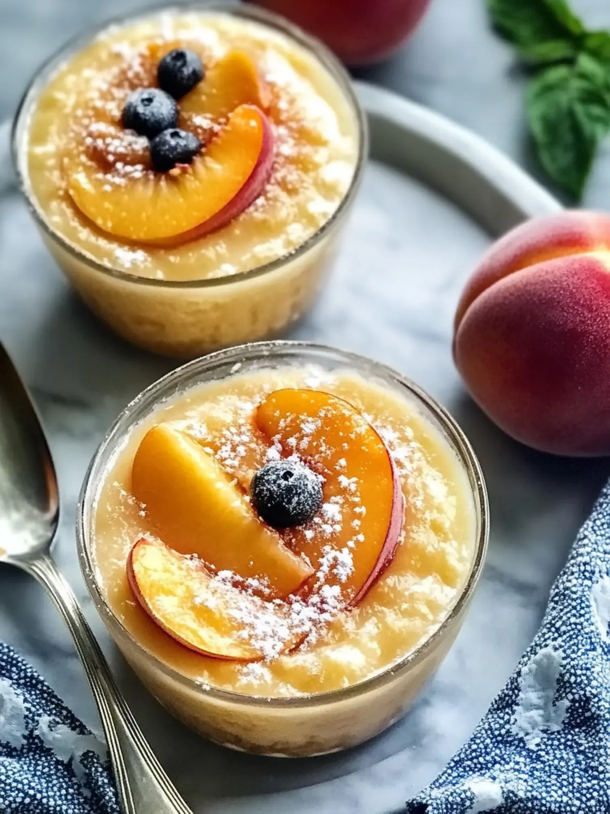 Delicious Peach Custard Cups for a Perfect Summer Treat 4 Peach Custard Cups