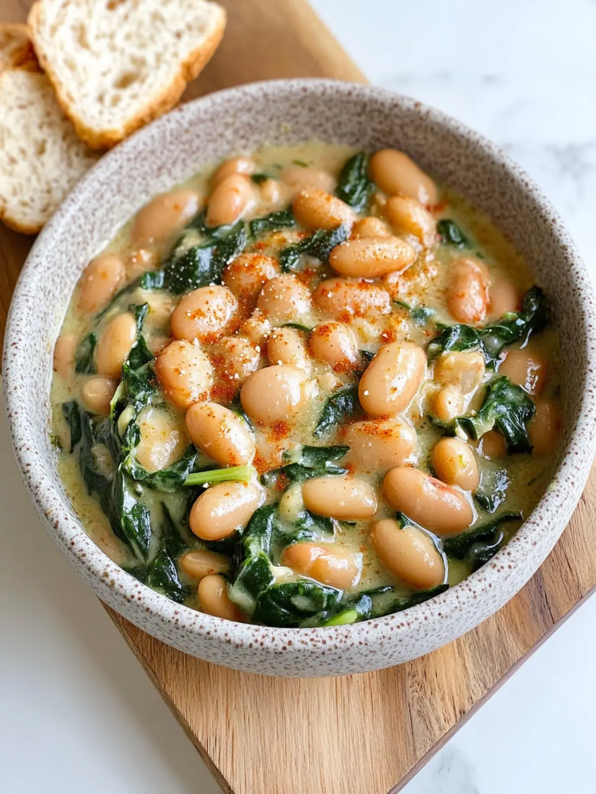 Creamy Butter Beans with Spinach: A Cozy Dinner Delight 2 Creamy Butter Beans with Spinach