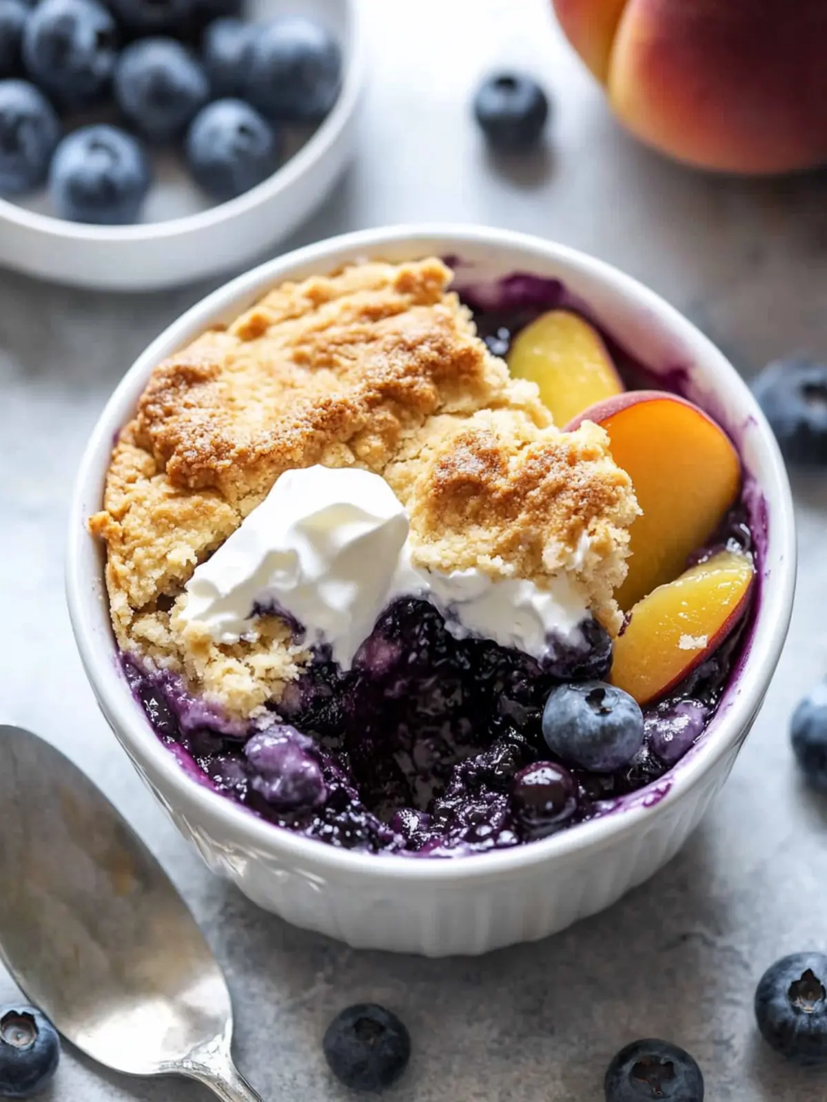 Delicious Paleo Blueberry Peach Cobbler for Guilt-Free Indulgence 5 Paleo Blueberry Peach Cobbler